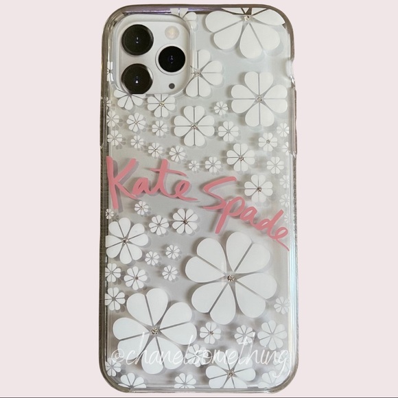 kate spade iPhone 11 pro case spade flower & gems